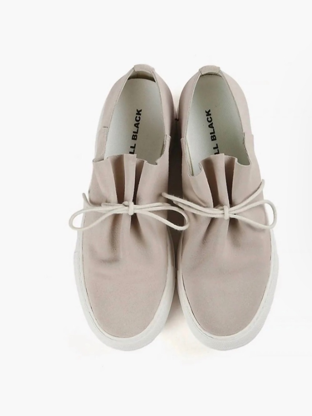 All Black grey Gathered Sneakers From Anthropologie